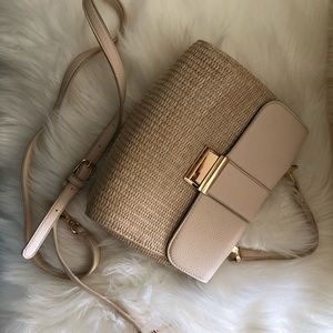 Wicker mini purse